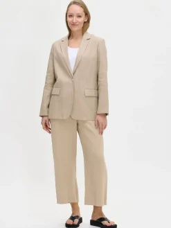 Pellavavaatteet|Takit, Jakut Ja Liivit-Nanso ARLES pellavajakku - Beige