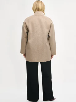 Takit, Jakut Ja Liivit-Nanso ELLA lyhyt villakangastakki - Beige