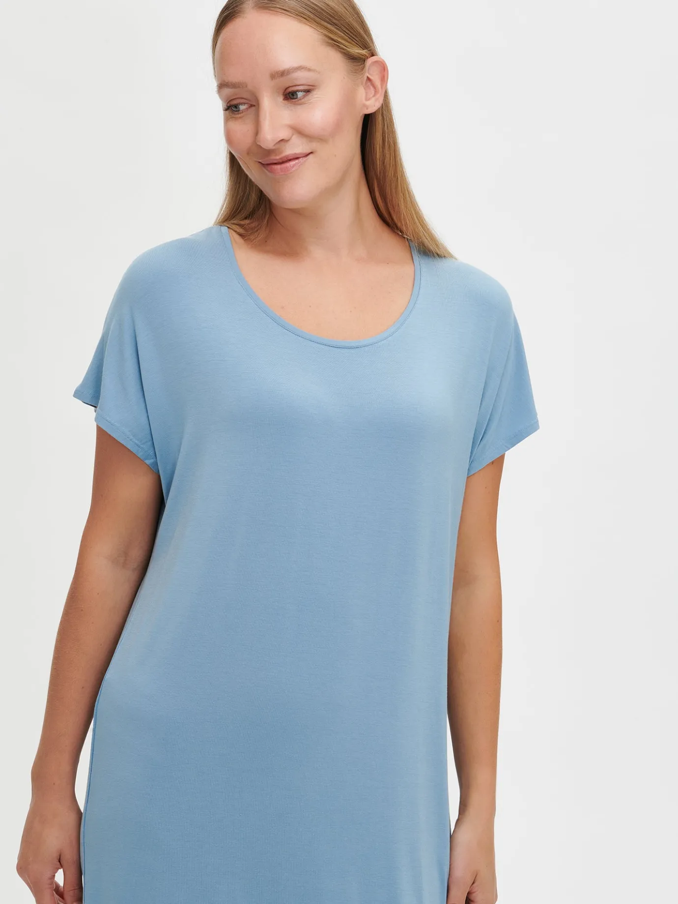 Yöasut Ja Oloasut-Nanso HENTO pitkä yöpaita - Sininen