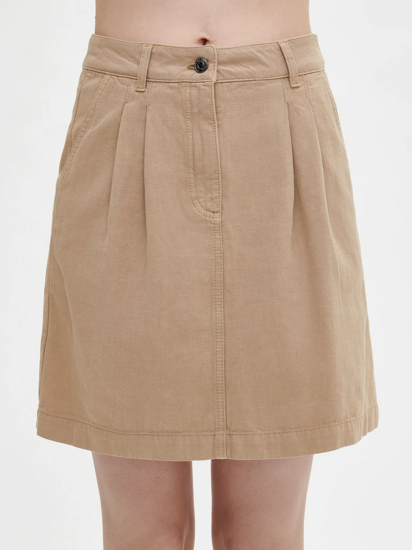 Pellavavaatteet|Hameet-Nanso JATTA hame - Beige