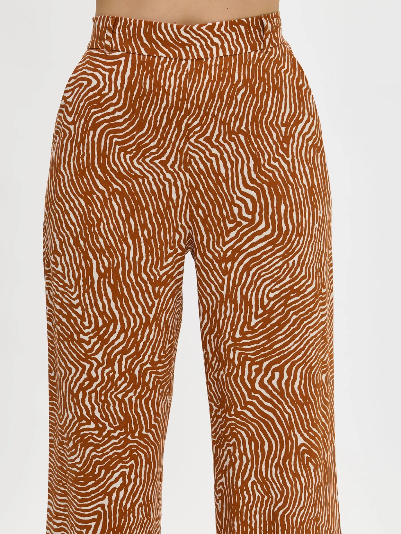Housut Ja Farkut-Nanso JÄLKI culottes-housut - Ruskea