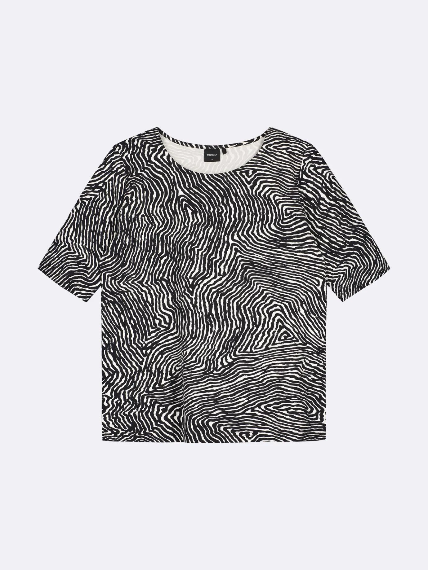 Paidat Ja Tunikat-Nanso JÄLKI t-paita - Mustavalkoinen