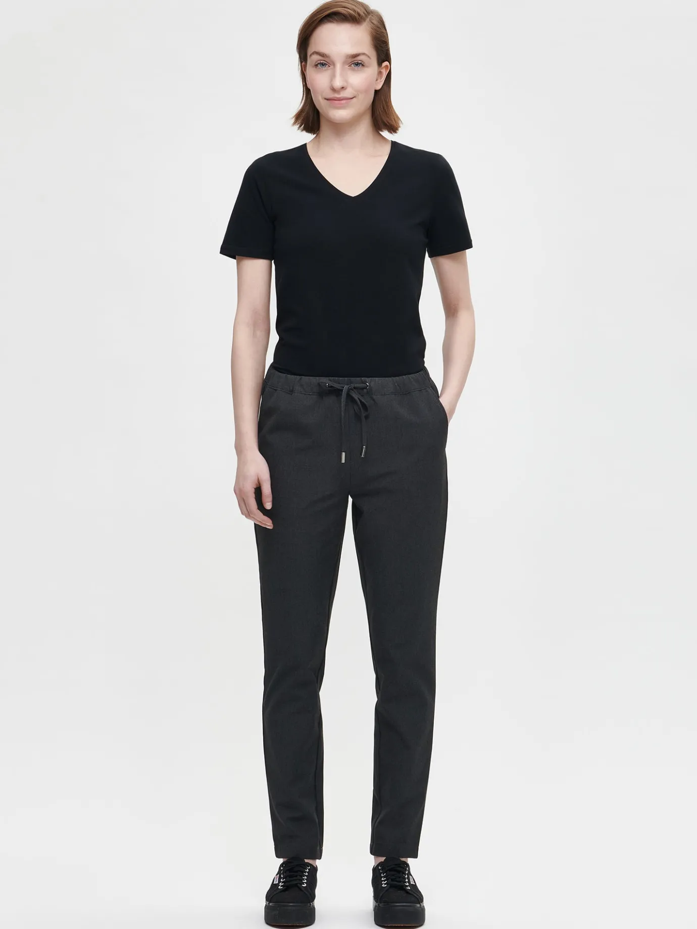 Basics|Housut Ja Farkut-Nanso JOGGERI housut - Harmaa