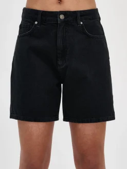 Housut Ja Farkut-Nanso KAMILLA farkkushortsit - tumman Harmaa