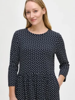 Mekot-Nanso LILIANA pitkä trikoomekko - Tummansininen