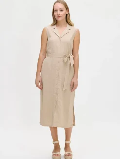 Pellavavaatteet|Mekot-Nanso LIN pellavamekko - Beige