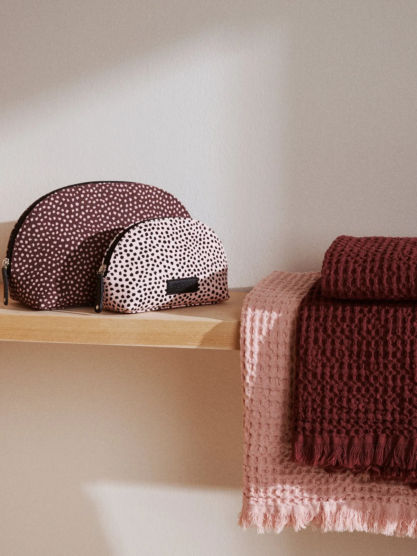 Pyyhkeet Ja Kosmetiikkalaukut|Asusteet-Nanso MURU MINI kosmetiikkalaukku - Beige