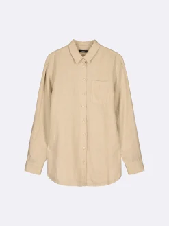 Pellavavaatteet|Paidat Ja Tunikat-Nanso PELLAVA paitapusero - Beige