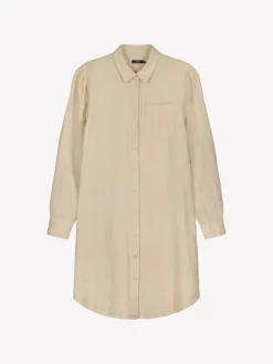 Pellavavaatteet|Paidat Ja Tunikat-Nanso PELLAVA pitkä paitapusero - Beige