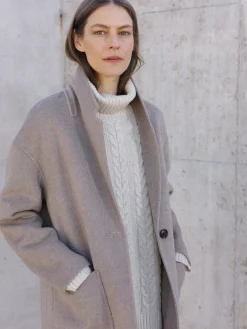 Takit, Jakut Ja Liivit-Nanso YLLE villakangastakki - Beige