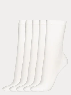 Katso Valikoima|Katso Sukat-Nanso COTTON BASIC nilkkasukat, 5 paria - valkoinen White