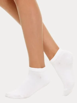 Katso Valikoima|Katso Sukat-Nanso COTTON BASIC SNEAKERS sukat, 5 paria - valkoinen White