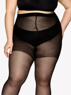 Katso Curvy-Sukkahousut|Katso Valikoima-Nanso CURVY 40 den sukkahousut - musta Black