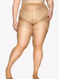 Katso Curvy-Sukkahousut|Katso Valikoima-Nanso CURVY 40 den sukkahousut - Suntan