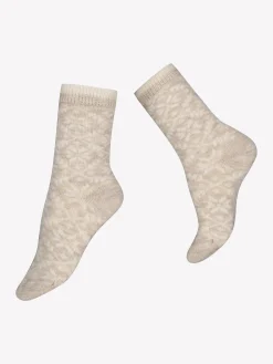 Katso Valikoima|Katso Sukat-Nanso EDDA WOOL nilkkasukat - Meleerattu beige