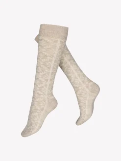 Katso Valikoima|Katso Sukat-Nanso ELVERA WOOL polvisukat - beige Meleerattu beige