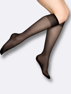 Katso Valikoima|Katso Sukat-Nanso EVERYDAY BASIC polvisukat 20 den, 2 paria - musta Black