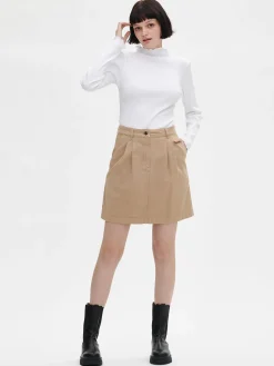 Pellavavaatteet|Hameet-Nanso JATTA hame - Beige