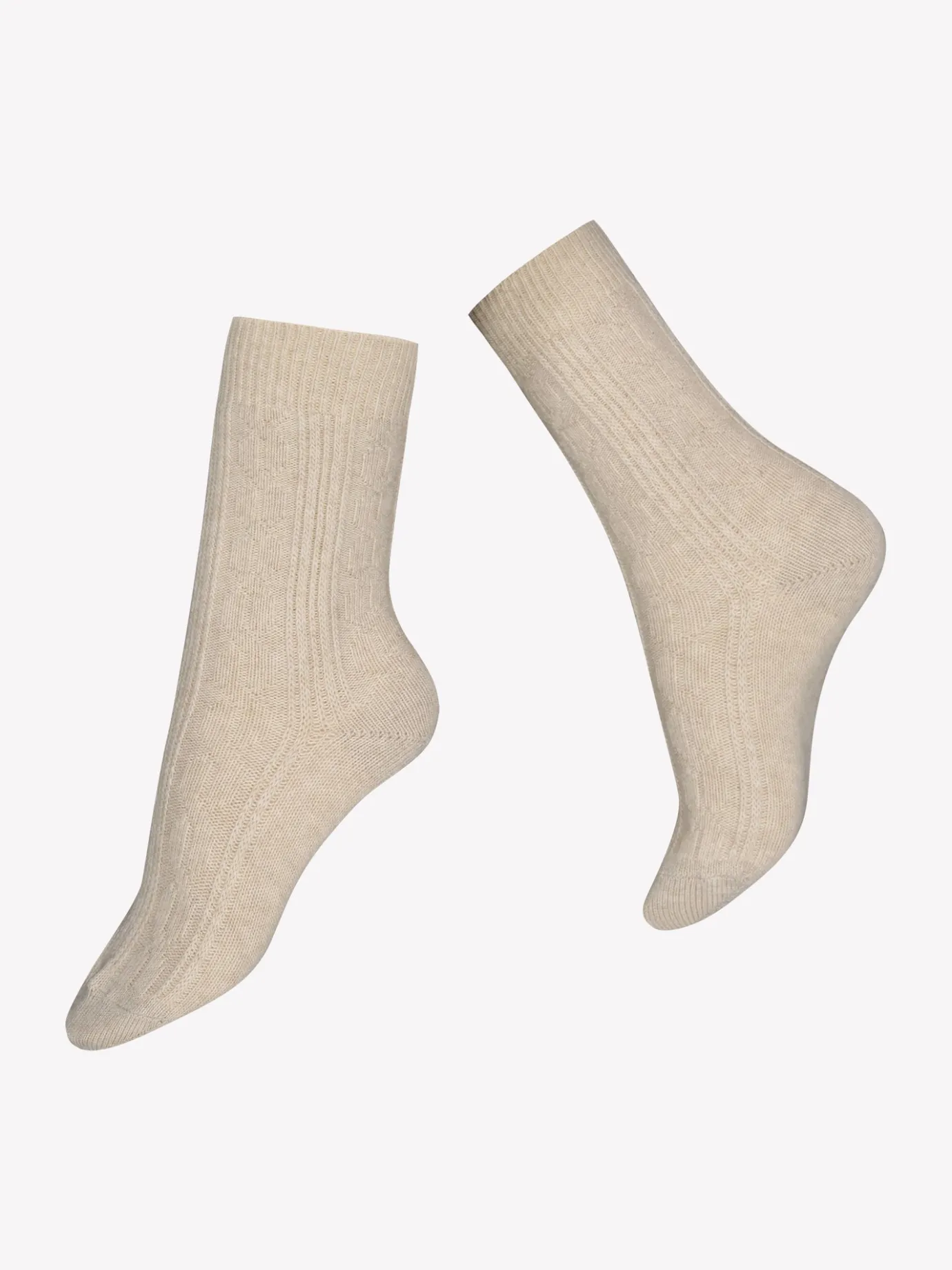 Katso Valikoima|Katso Sukat-Nanso OLIVIA CASHMERE nilkkasukat - meleerattu Beige