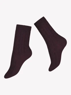 Katso Valikoima|Katso Sukat-Nanso OLIVIA CASHMERE nilkkasukat - viinin Punainen