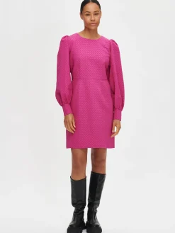 Mekot-Nanso RELIEFI pitkähihainen mekko - Pinkki