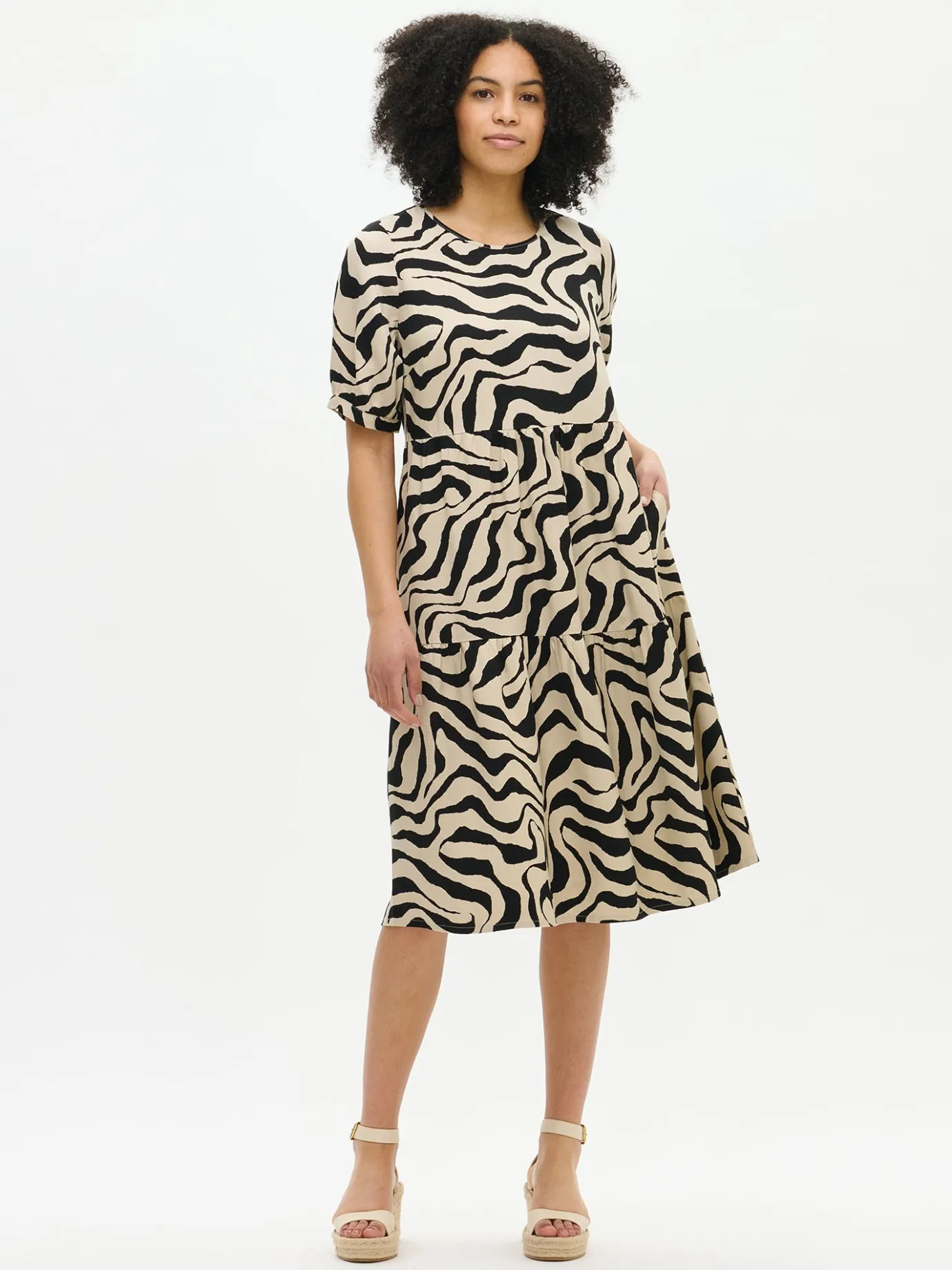 Mekot-Nanso SAVANNA midi kangasmekko - Beige